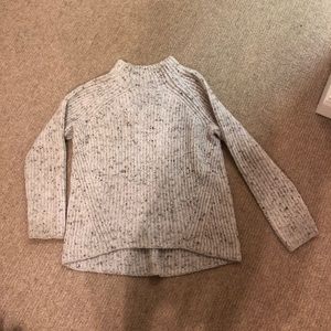 Madewell grey speckled turtleneck sweater- small